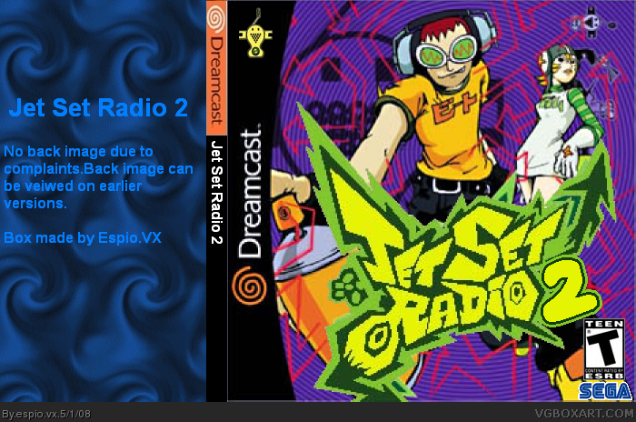 presumir importante Fugaz Jet Set Radio 2 Dreamcast Box Art Cover by espio.vx