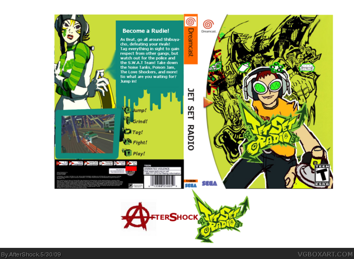 rifle peso 945 Jet Set Radio Dreamcast Box Art Cover by AfterShock