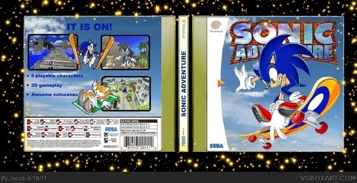 Shadow the Hedgehog Dreamcast Box Art Cover by Gearblaze