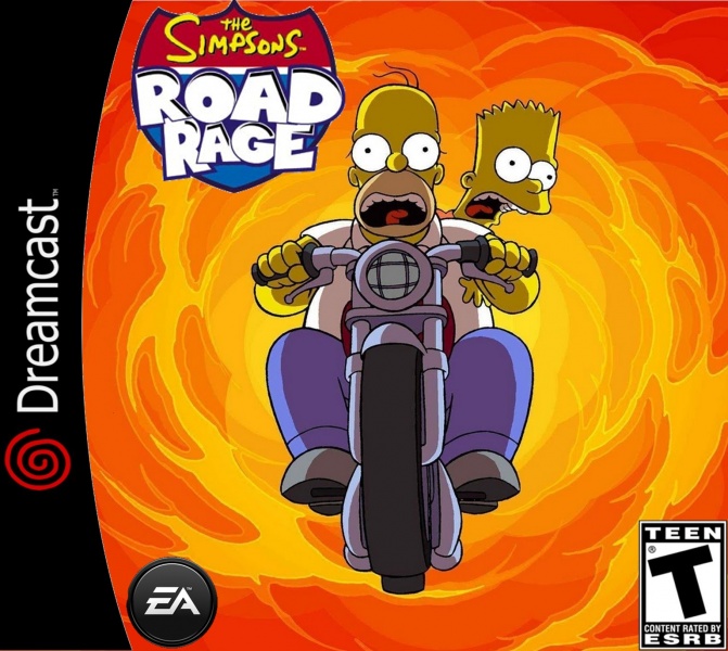 The Simpsons Road Rage Dreamcast Box Art Cover by fetcher