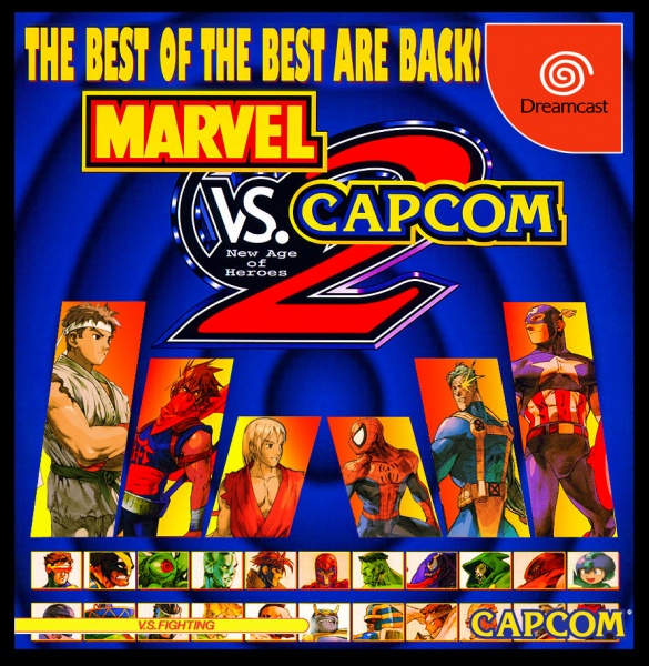 Marvel Vs. Capcom 2 Cover Art PS2