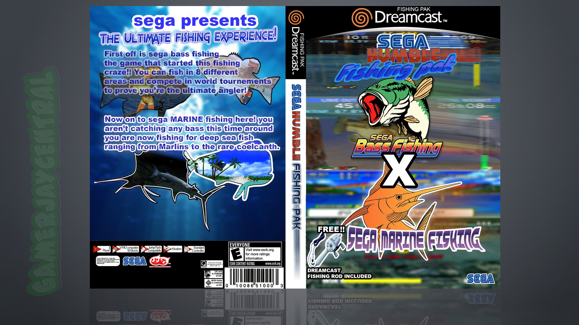 Sega Humble Fishing Pack box cover