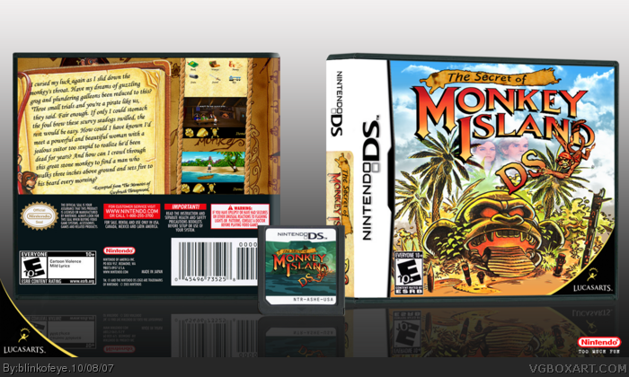 The Secret  of Monkey Island DS box art cover