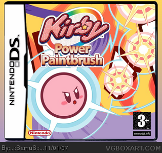 Kirby : Power Paintbrush box cover