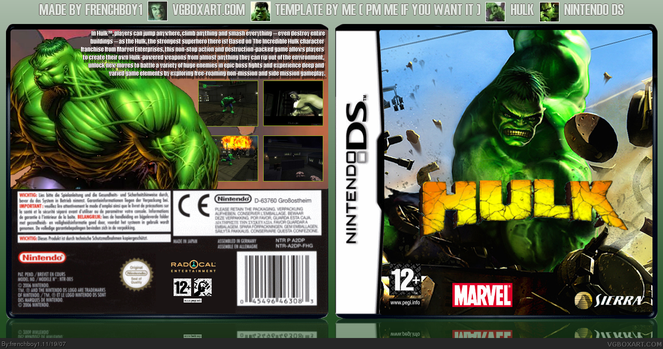Hulk box cover