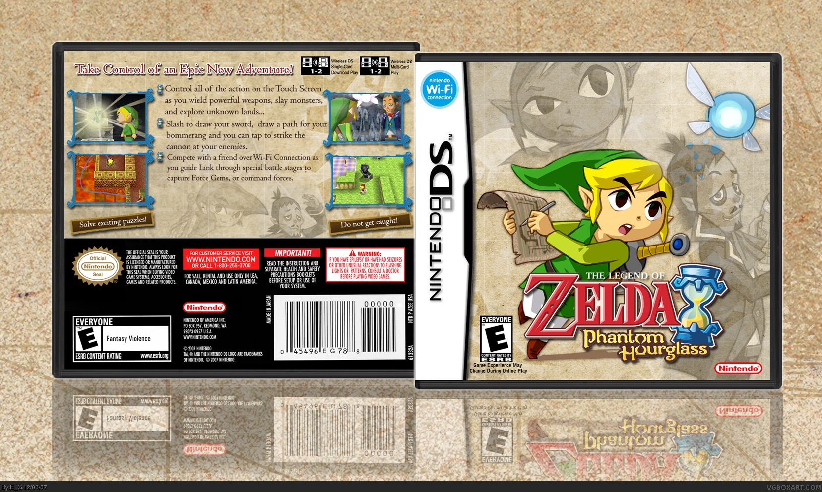 The Legend of Zelda: Phantom Hourglass box cover