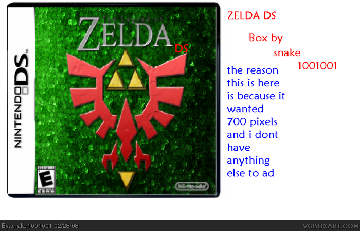 The Legend of Zelda box cover