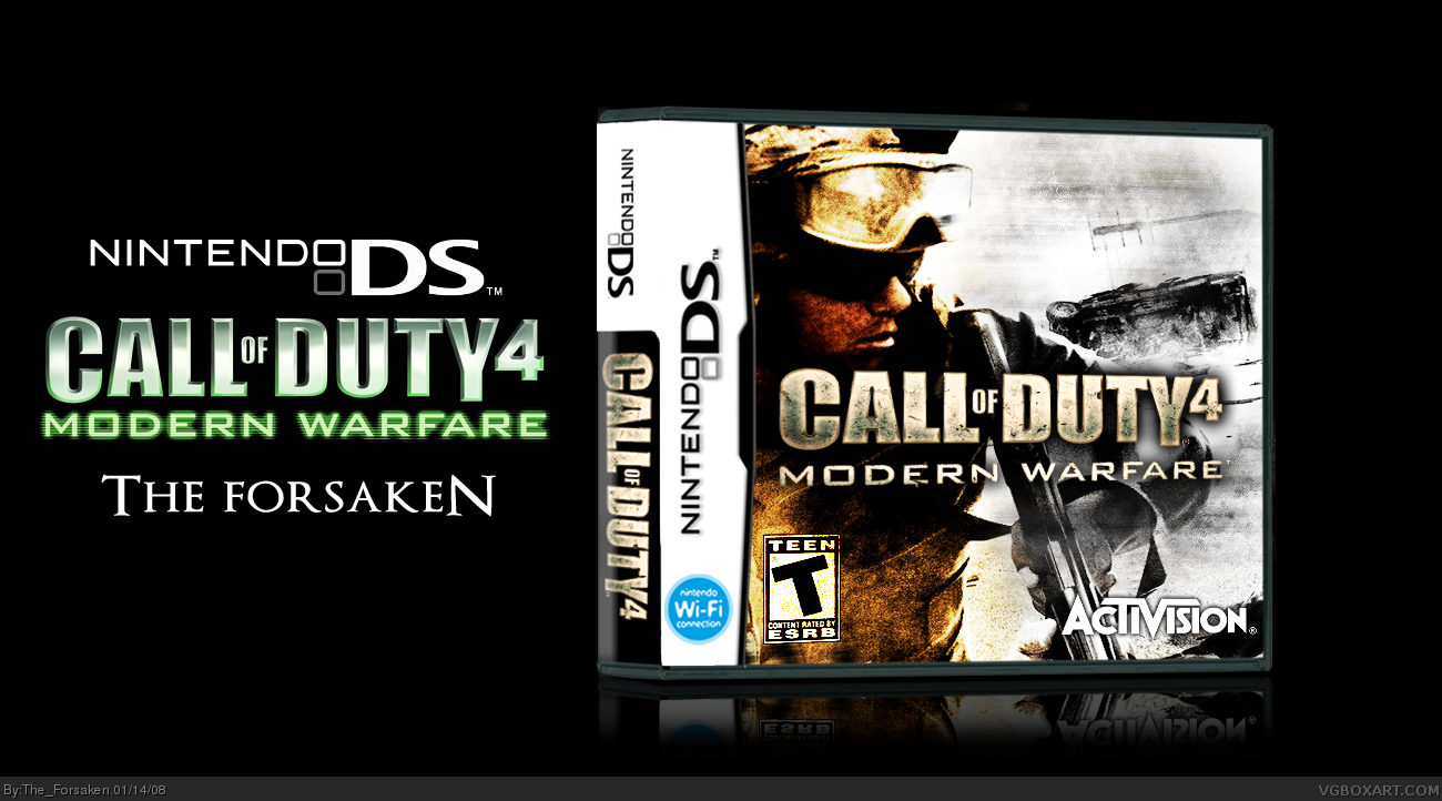 Call of Duty 4 Nintendo DS. Cod 4 MW лицензия обложка.