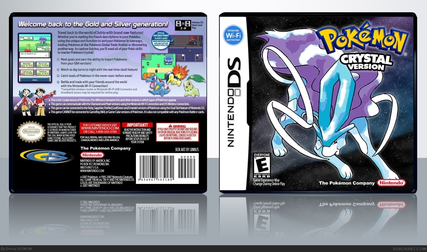 Pokemon Crystal box cover