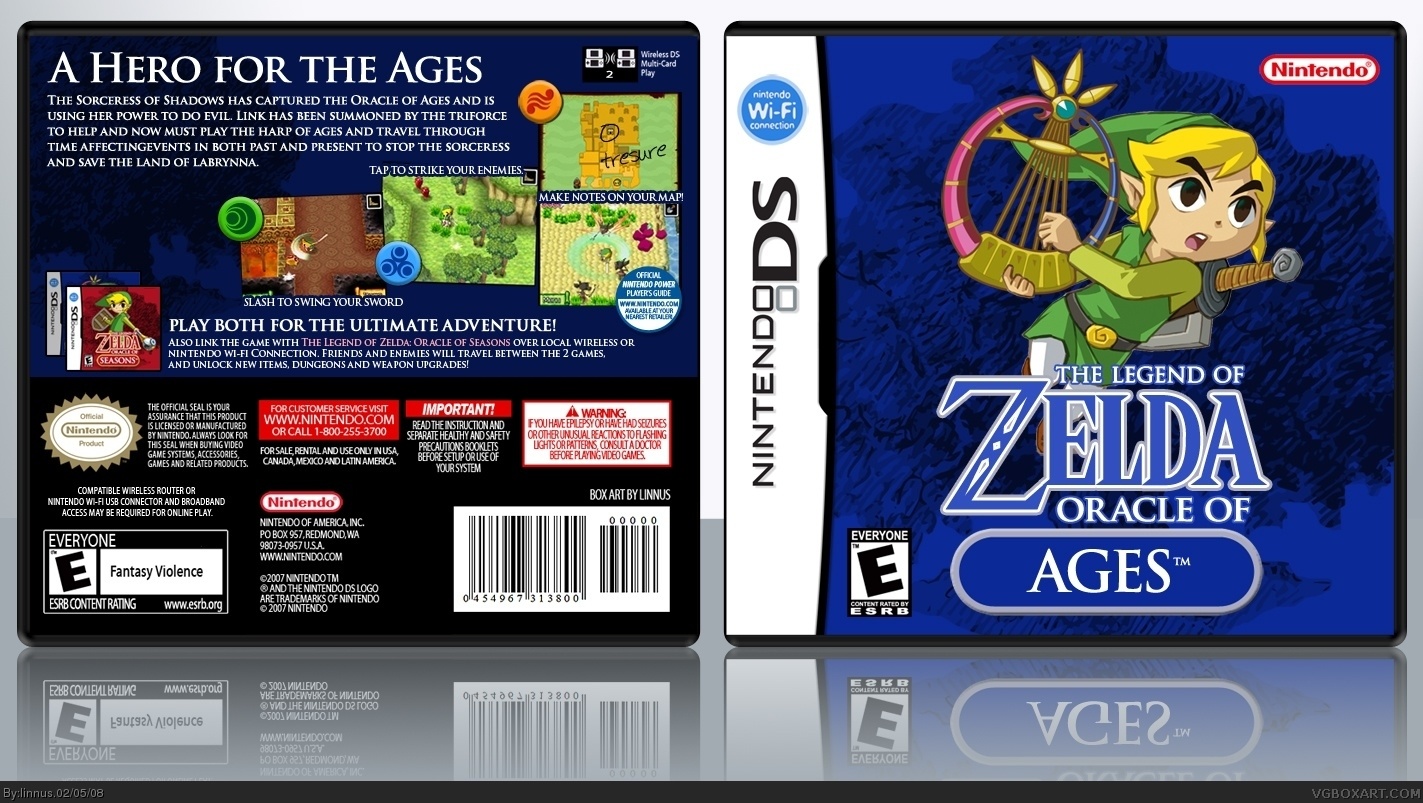 The Legend of Zelda: The Oracle Of Ages box cover