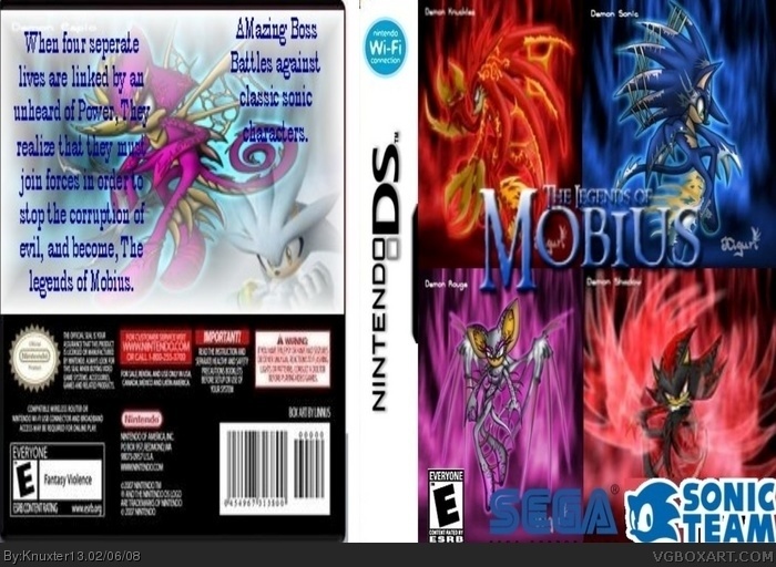 The Legends Of Mobius box art cover