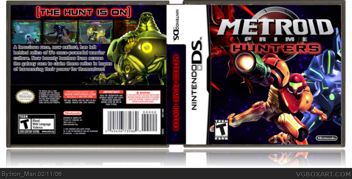Metroid Prime: Hunters Nintendo DS Box Art Cover by Iron Man