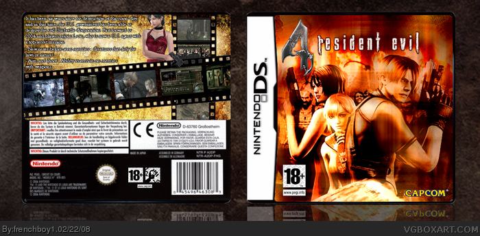Resident Evil 4 Nintendo DS Box Art Cover by frenchboy1
