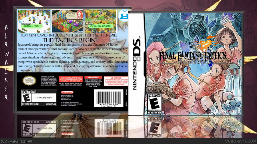 Final Fantasy Tactics Advanced Nintendo DS Box Art Cover by Airwalker