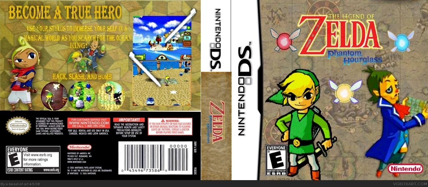 The Legend of Zelda: Phantom Hourglass box cover