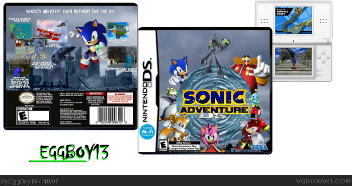 Sonic Adventure DS box art cover