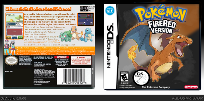 pokemon fire red 3ds