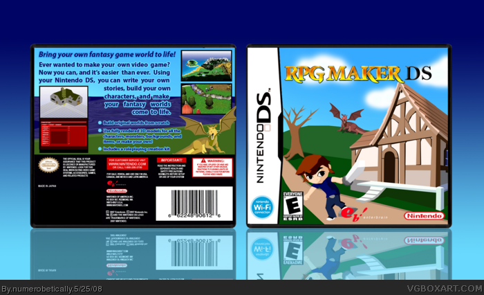 Rpg Maker Ds Nintendo Ds Box Art Cover By Numerobetically