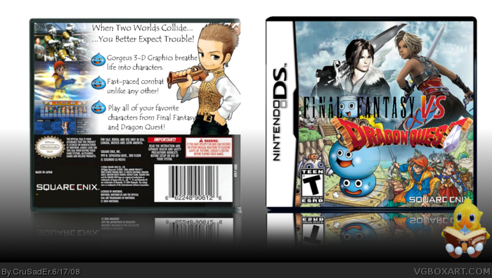Final Fantasy VS. Dragon Quest box art cover