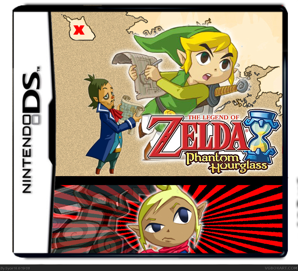 Viewing Full Size The Legend Of Zelda Phantom Hourglass Box Cover 3634