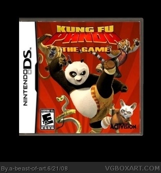 Kung Fu Panda The Game Nintendo DS Box Art Cover by a-beast-of-art