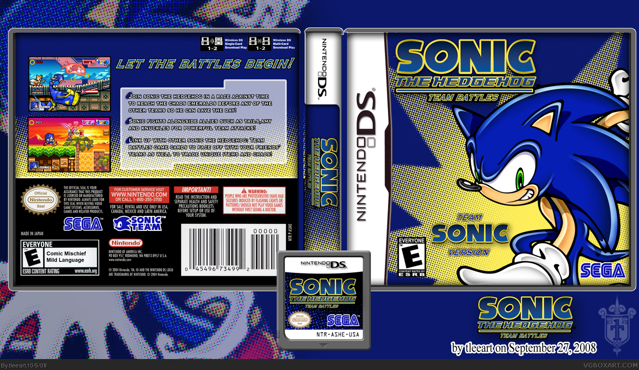 Sonic Team Battles: Team Sonic Version box cover