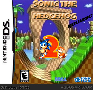 Sonic The Hedgehog 2 Genesis DS box cover