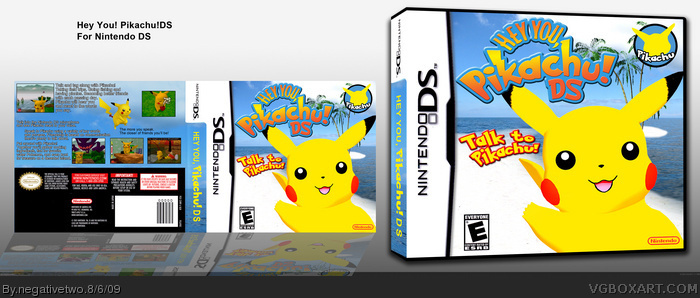Hey You Pikachu Nintendo Ds Box Art Cover By Negativetwo