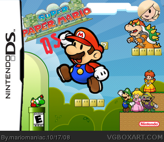 Super Paper Mario DS box cover