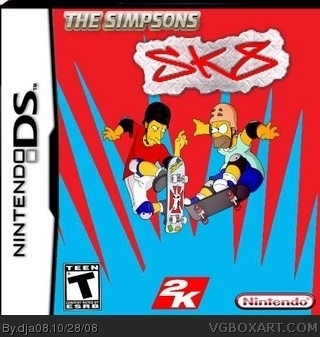 The Simpsons SK8 box cover