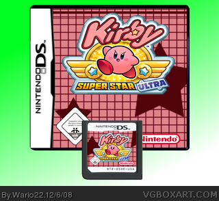 Kirby Super Star Ultra Nintendo DS Box Art Cover by Wario22