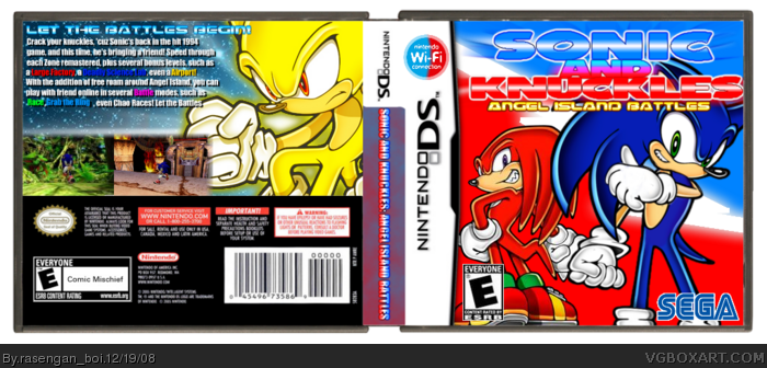 Sonic and Knuckles: Angel Island Battles box art cover