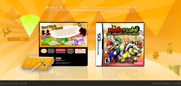 Mario & Luigi : The Chronicles of Three box art cover