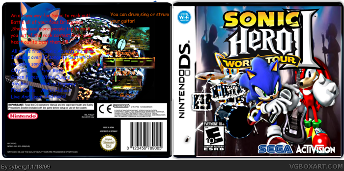 Sonic Hero World Tour 2 box art cover