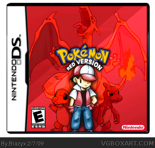 Pokemon Fire Red Version Nintendo DS Box Art Cover by ClonedX