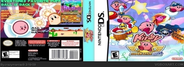 Kirby Super Star Ultra box art cover