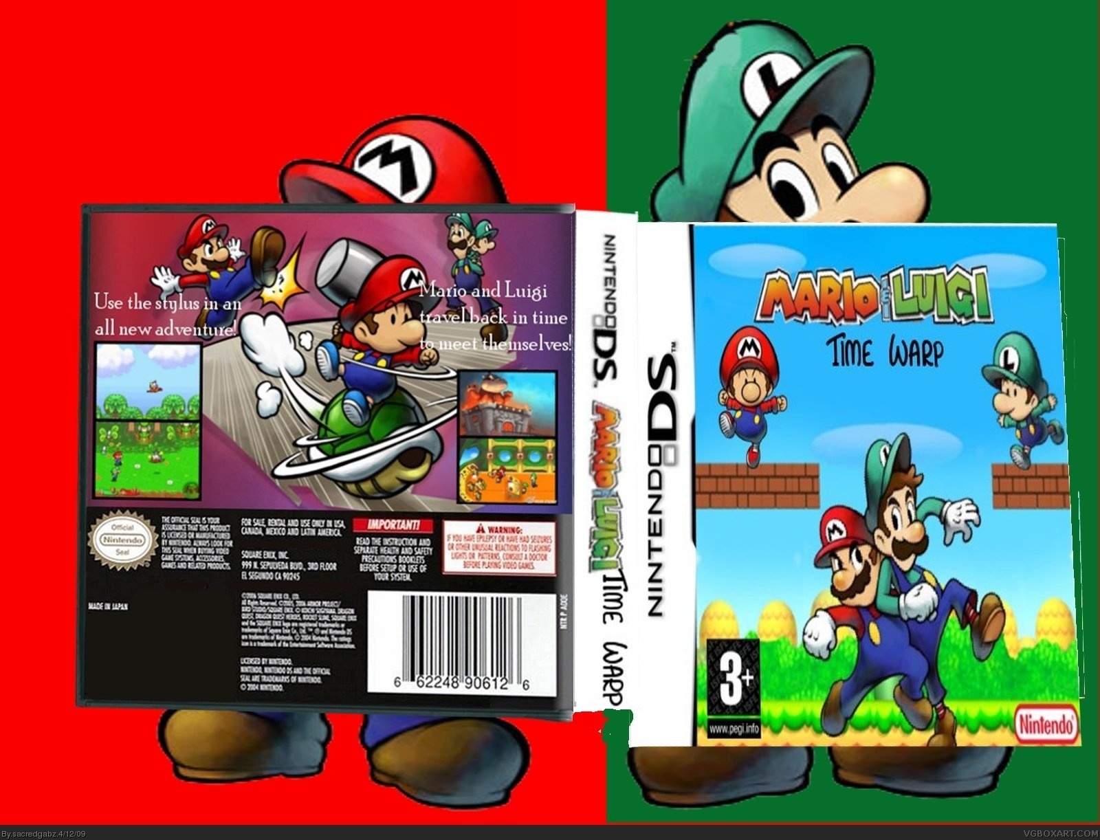 Mario and Luigi: Time Warp box cover