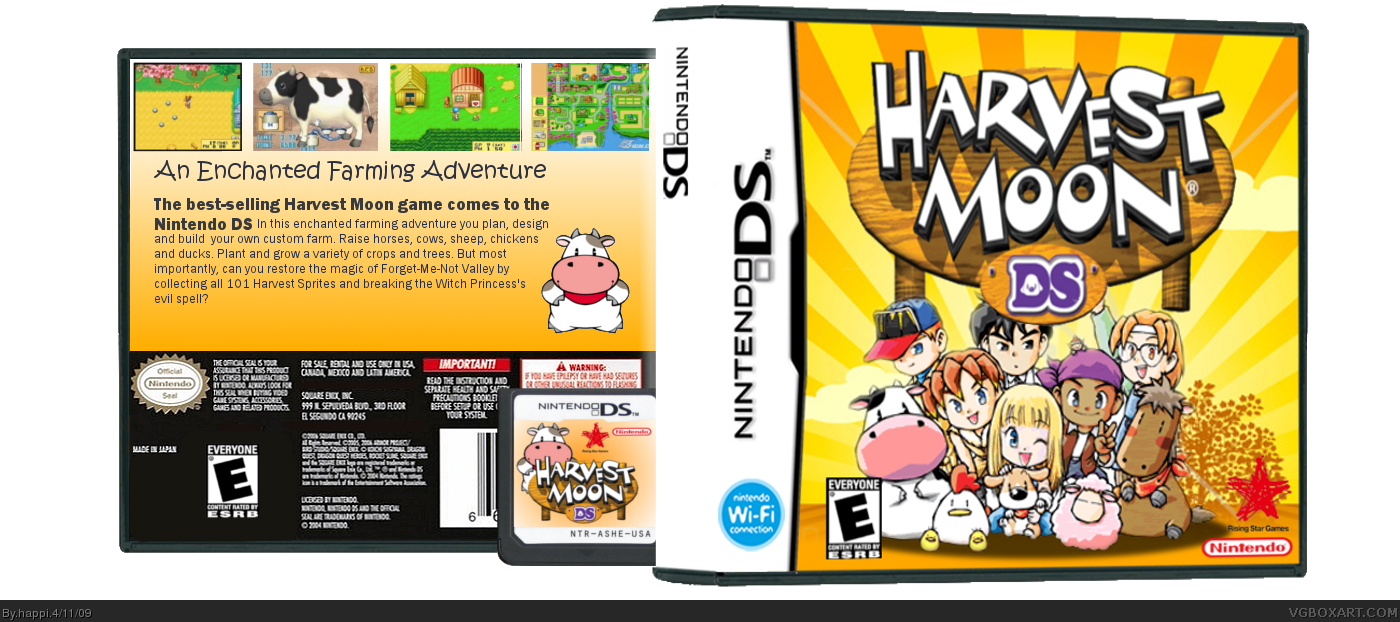 Harvest Moon DS box cover