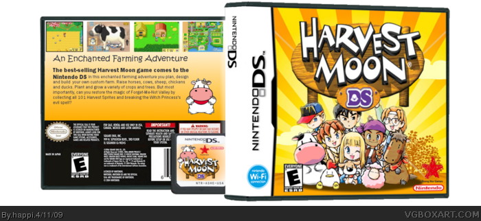 Harvest Moon DS box art cover