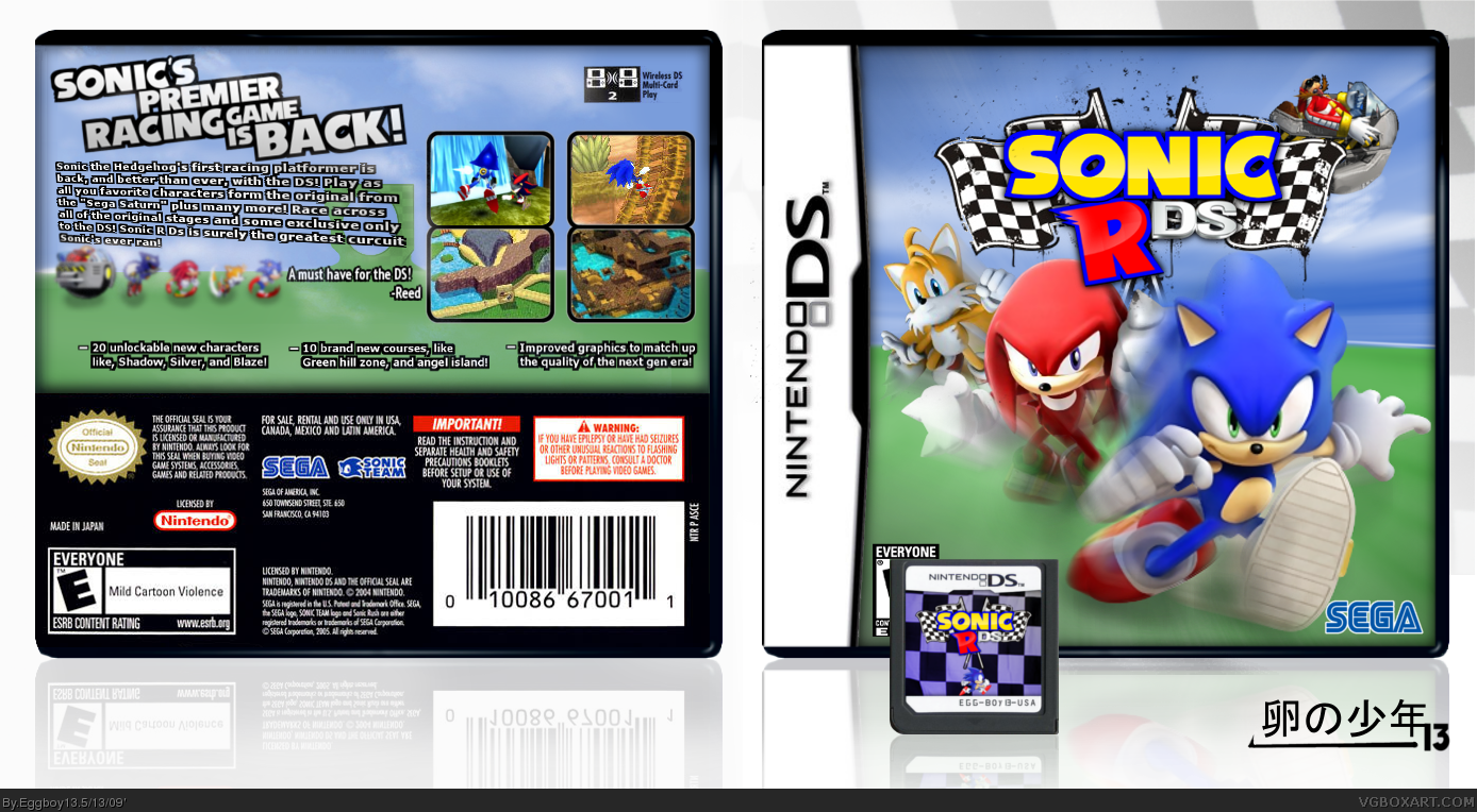 Sonic R: DS box cover