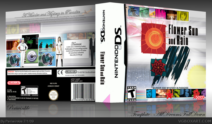 Flower, Sun and Rain Nintendo DS Box Art Cover by Periwinkle