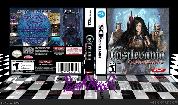 Castlevania: Order of Ecclesia Nintendo DS Box Art Cover by Pan
