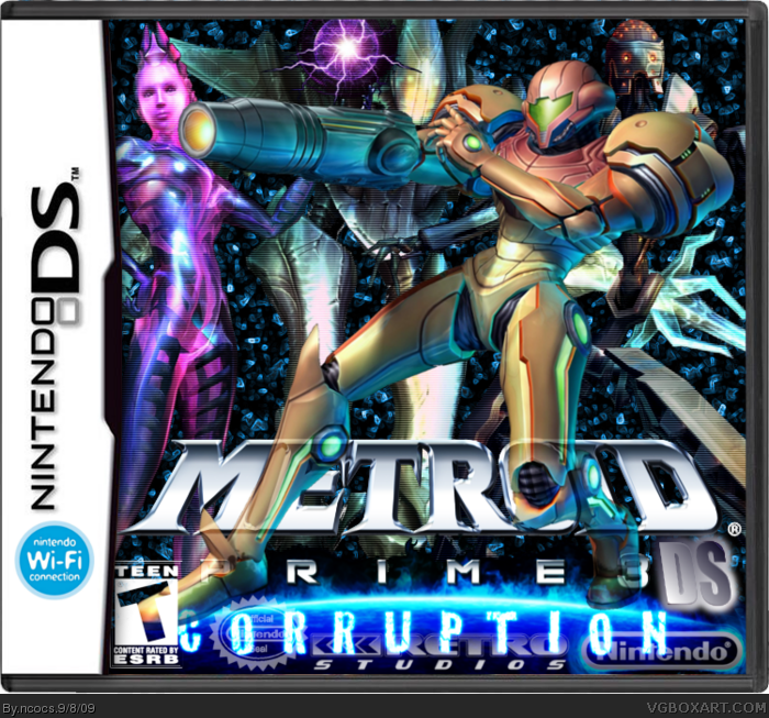 Metroid Prime 3: Corruption DS box art cover