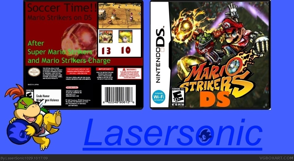 Mario Strikers DS box cover
