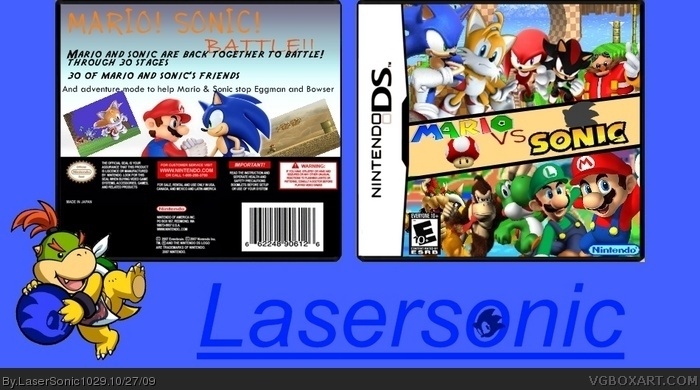 Mario vs Sonic box art cover