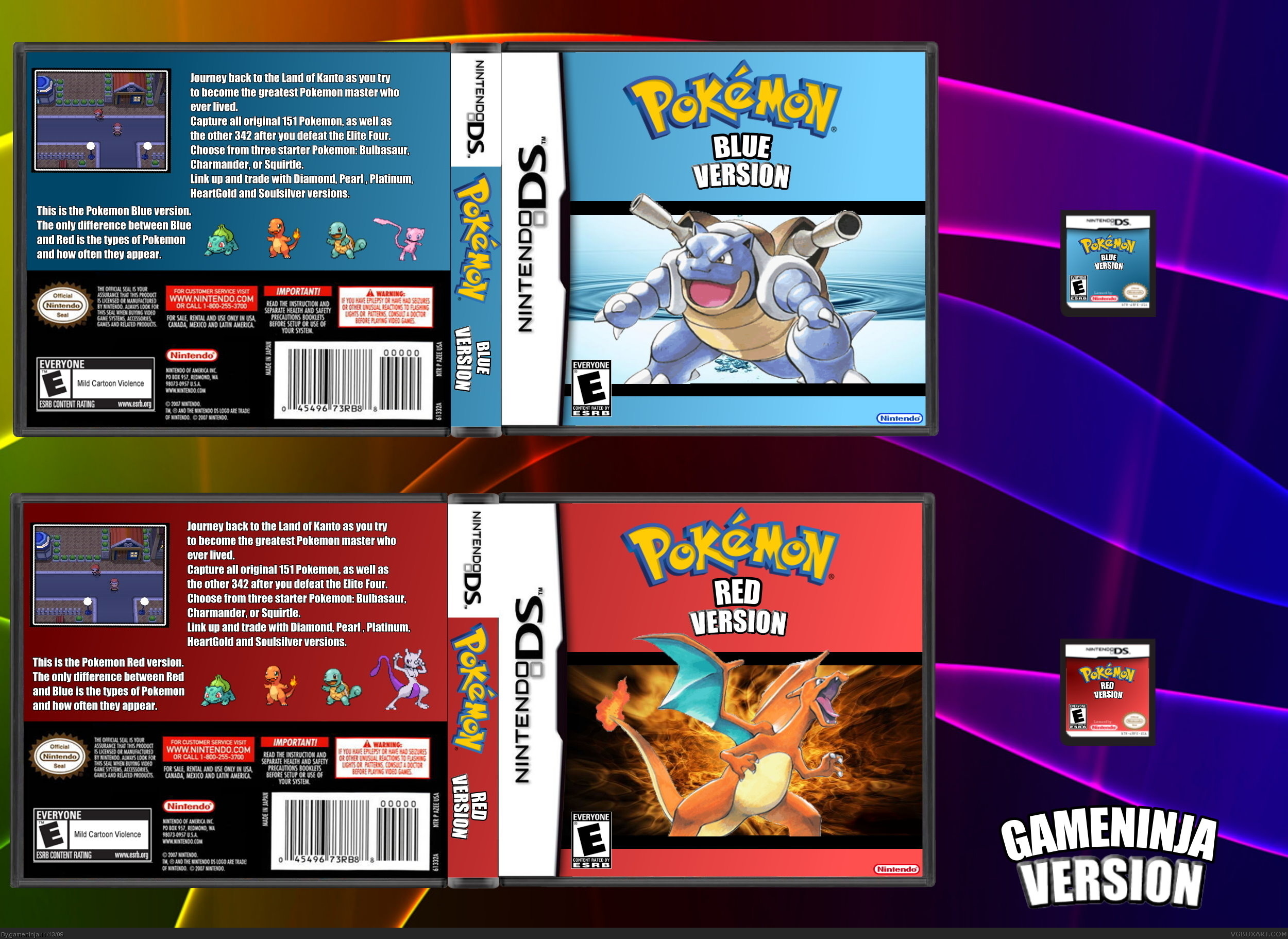 Pokemon Red & Blue box cover