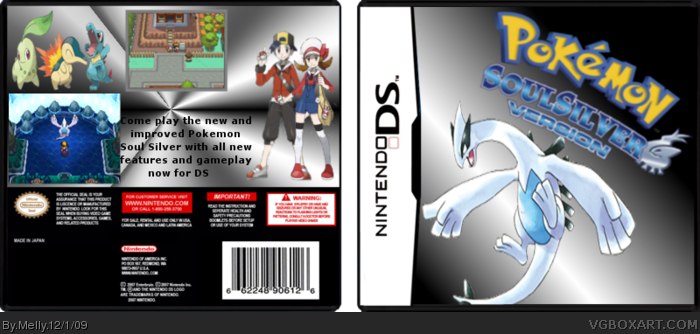 Pokemon SoulSilver Version box art cover