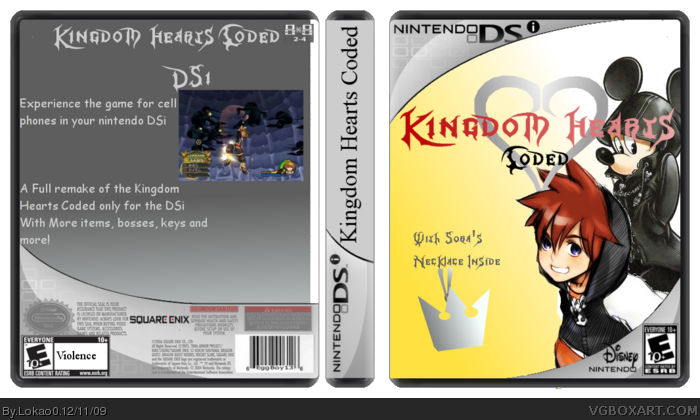 Kingdom Hearts Re Coded Nintendo Ds Box Art Cover By Lokao0