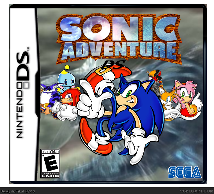 Sonic Adventure DS Nintendo DS Box Art Cover by MysticTikal