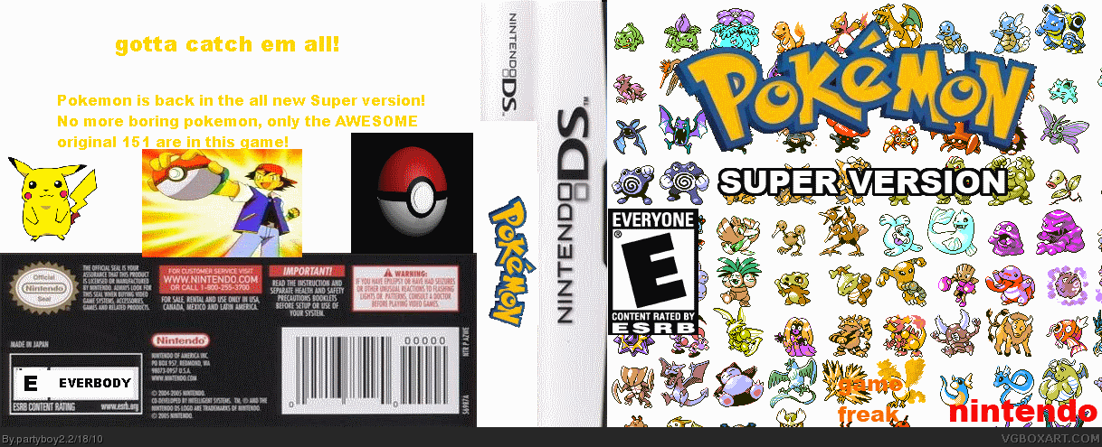Pokemon Super Version box cover